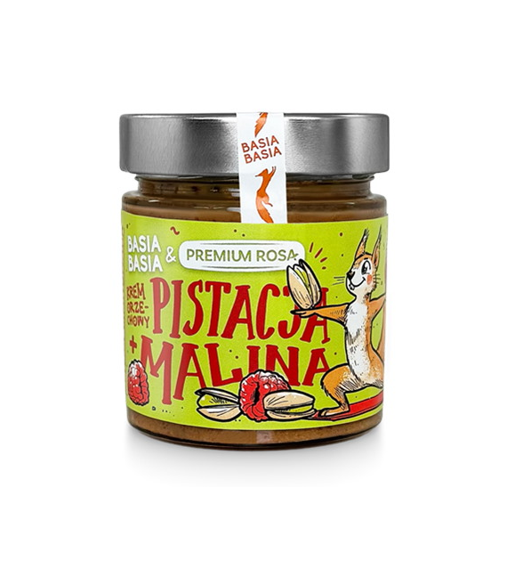 Krem orzechowy z pistacji i malin Basia Basia 195 g - Alpi