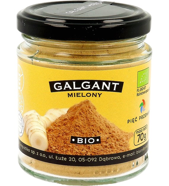 Galgant mielony BIO 70 g - Pięć Przemian