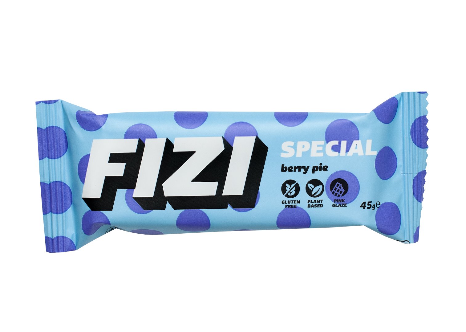 Baton w różowej polewie berry pie 45 g - Fizi