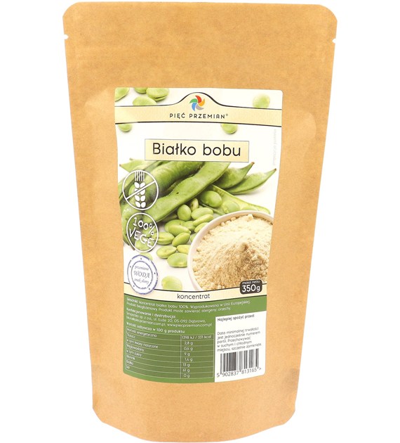 Białko bobu koncentrat 350 g - Pięć Przemian