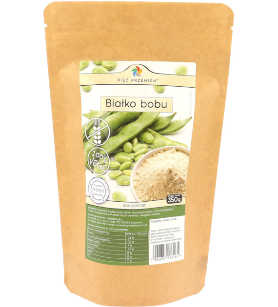 Białko bobu koncentrat 350 g - Pięć Przemian