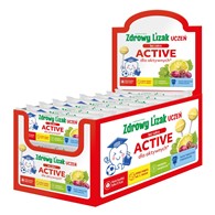 Zdrowy Lizak Uczeń Active Lizak bez cukru o smaku winogronowo-cytrynowym (Żelazo, magnez, wit. C) KSZTAŁT KULKI - Starpharma