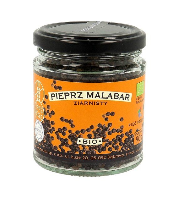 Pieprz Malabar ziarnisty BIO 90 g - Pięć Przemian