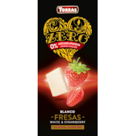 Czekolada biała z truskawkami bez dodatku cukru ZERO 125 g - Torras