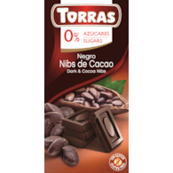 Czekolada gorzka z ziarnami kakao 75 g - Torras