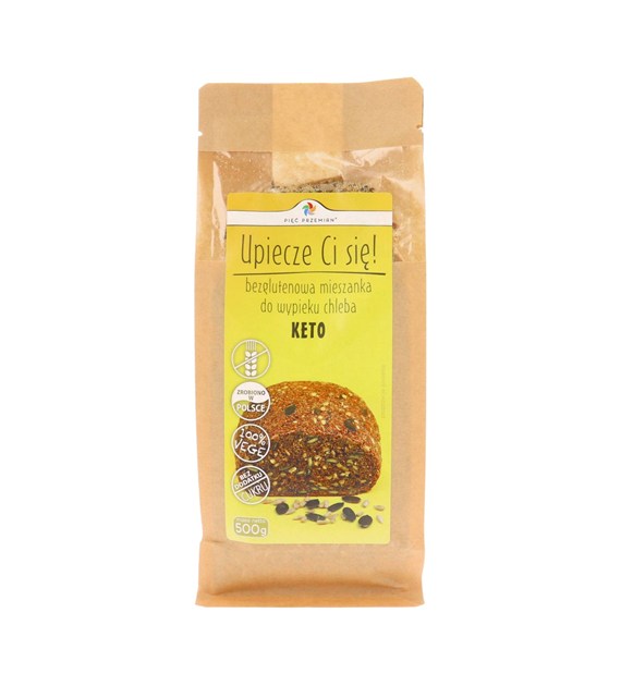 Mieszanka chleba bezglutenowego keto 500 g - Pięć Przemian