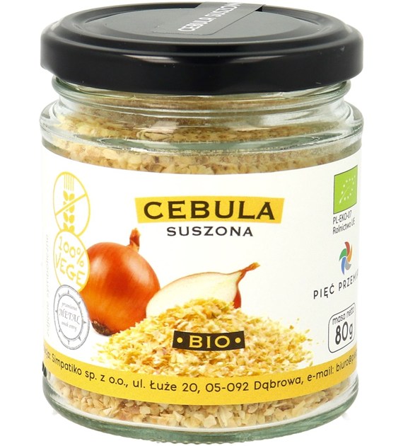 Cebula suszona BIO 80 g - Pięć Przemian