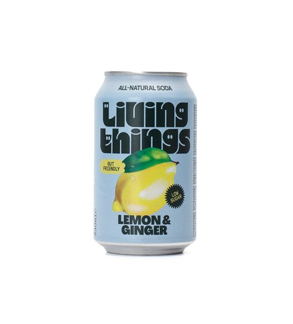 Living Things Probiotic Soda Cytryna i Imbir 330 ml