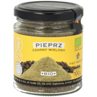 Pieprz czarny mielony bezglutenowy BIO 100 g - Pięć Przemian