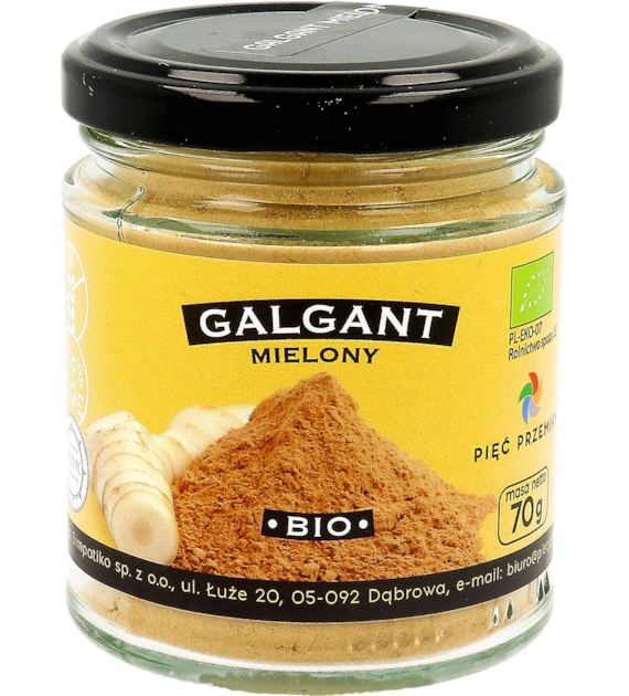 Galgant mielony BIO 70 g - Pięć Przemian