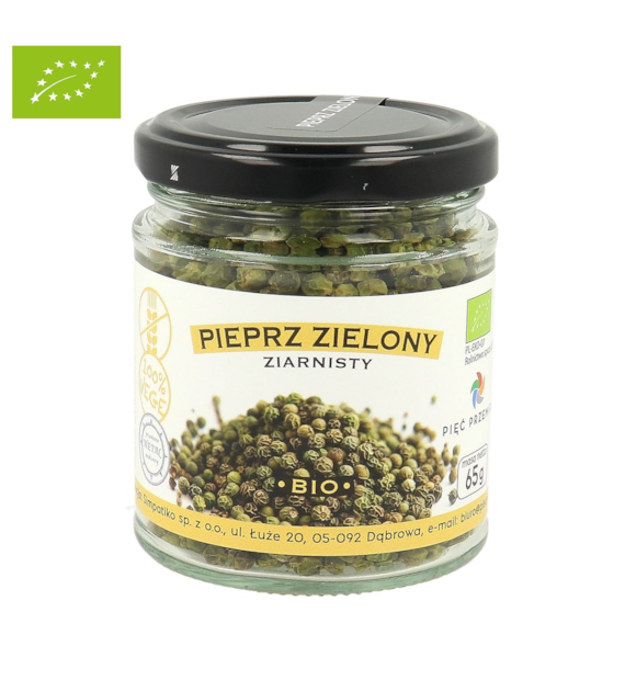 Pieprz zielony ziarnisty BIO 65 g - Pięć Przemian