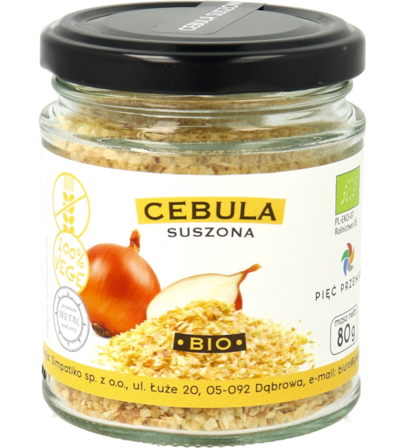 Cebula suszona BIO 80 g - Pięć Przemian