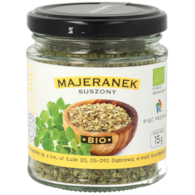 Majeranek suszony bezglutenowy BIO 15 g - Pięć Przemian