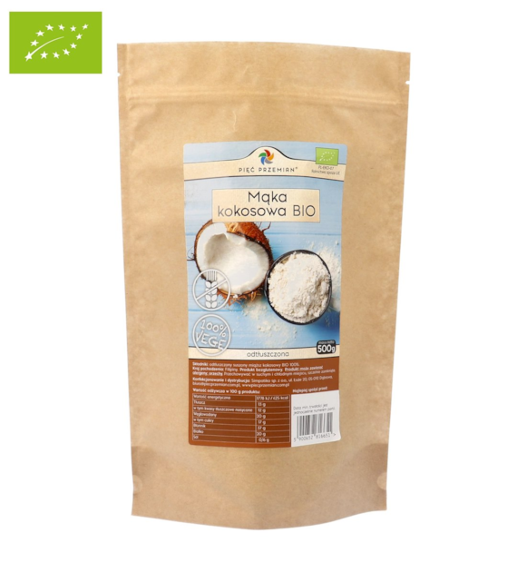 Mąka kokosowa BIO 500 g - Pięć Przemian
