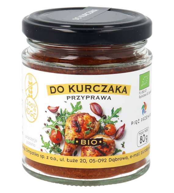 Przyprawa do kurczaka BIO 80 g - Pięć Przemian