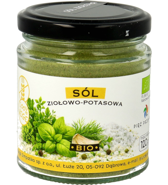 Sól ziołowo-potasowa BIO 120 g - Pięć Przemian