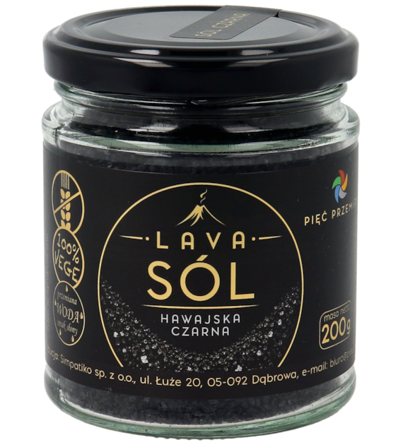 Sól Black Lava 1-2 mm 200 g - Pięć Przemian