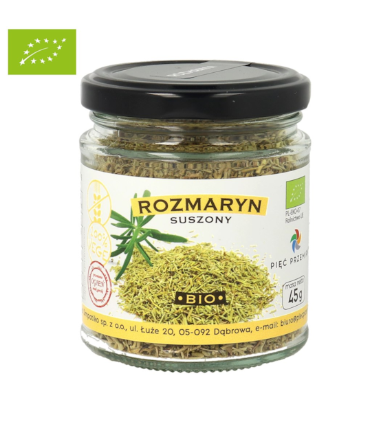 Rozmaryn bezglutenowy BIO 45 g - Pięć Przemian