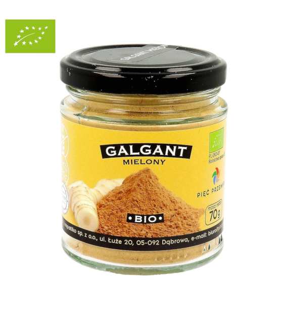 Galgant mielony BIO 70 g - Pięć Przemian