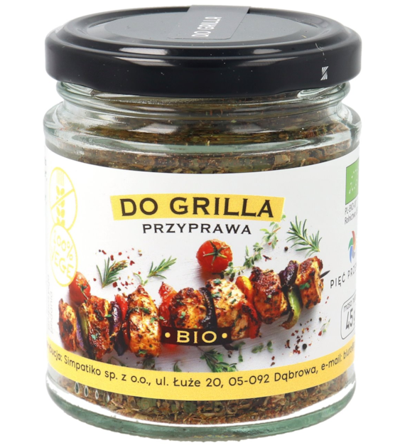 Przyprawa do grilla BIO 45 g - Pięć Przemian