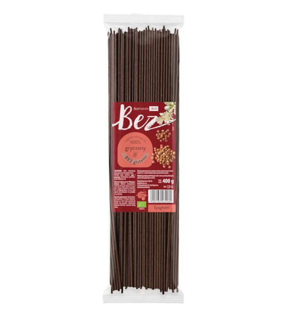 Makaron bezglutenowy gryczany spaghetti BIO 400 g - Bartolini