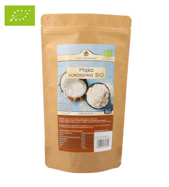 Mąka kokosowa BIO 250 g - Pięć Przemian