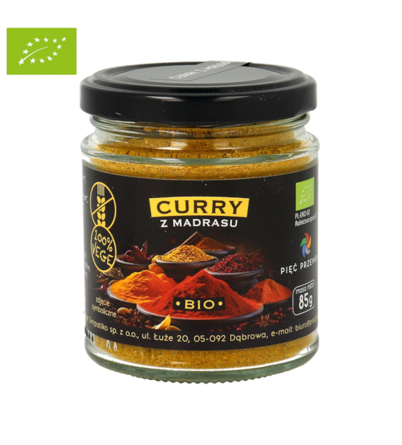 Curry z Madrasu BIO 85 g - Pięć Przemian