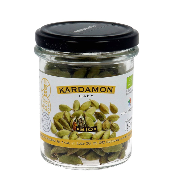 Kardamon cały bezglutenowy BIO 60 g - Pięć Przemian
