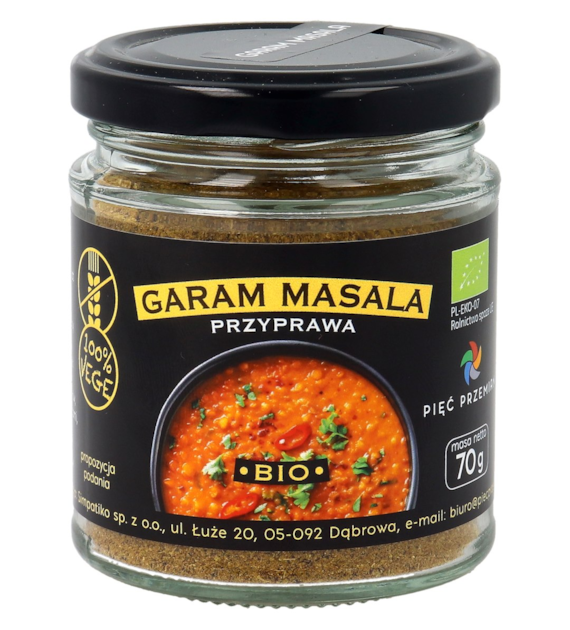 Garam masala BIO 70 g - Pięć Przemian