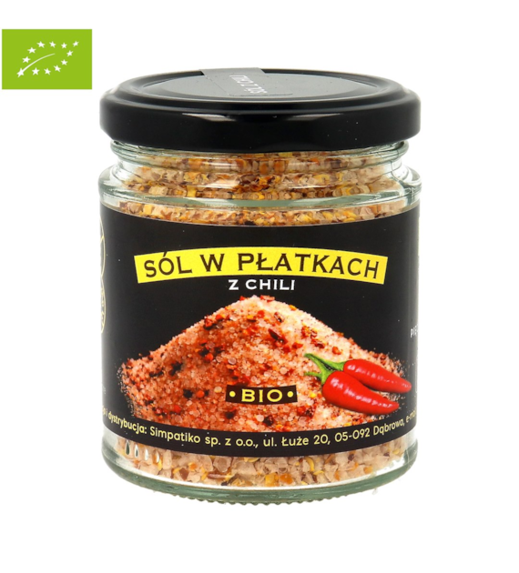 Sól himalajska w płatkach z chili BIO 85 g - Pięć Przemian