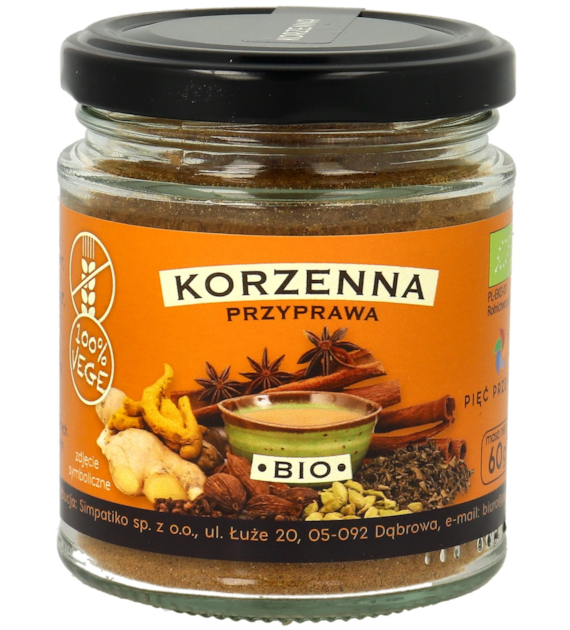 Przyprawa korzenna BIO 60 g - Pięć Przemian