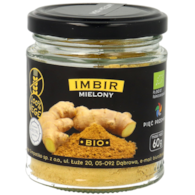 Imbir mielony bezglutenowy BIO 60 g - Pięć Przemian