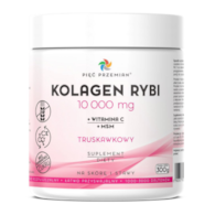 Kolagen rybi truskawkowy 300 g - Pięć Przemian