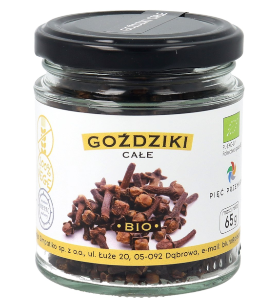 Goździki całe bezglutenowe BIO 65 g - Pięć Przemian
