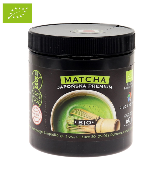 Matcha japońska premium BIO 60 g - Pięć Przemian
