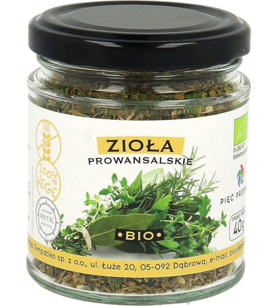 Zioła prowansalskie bezglutenowe BIO 40 g - Pięć Przemian