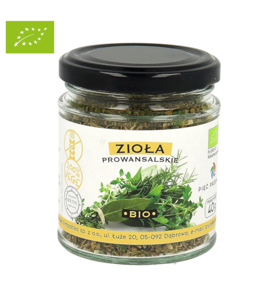 Zioła prowansalskie bezglutenowe BIO 40 g - Pięć Przemian