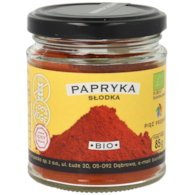 Papryka słodka mielona bezglutenowa BIO 85 g - Pięć Przemian