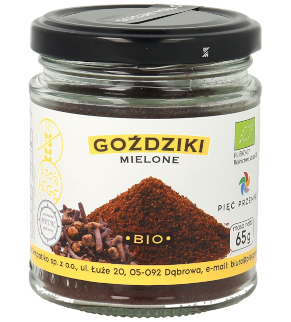 Goździki mielone bezglutenowe BIO 65 g - Pięć Przemian