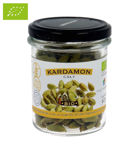 Kardamon cały bezglutenowy BIO 60 g - Pięć Przemian