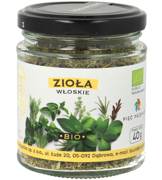 Zioła włoskie BIO 40 g - Pięć Przemian