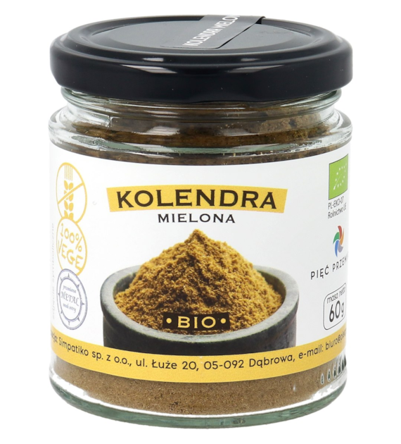 Kolendra mielona BIO 60 g - Pięć Przemian