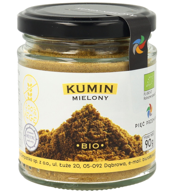 Kumin mielony BIO 90 g - Pięć Przemian