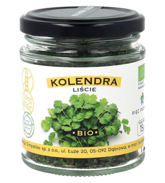 Kolendra liście BIO 15 g - Pięć Przemian