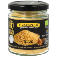 Czosnek granulowany bezglutenowy BIO 120 g - Pięć Przemian