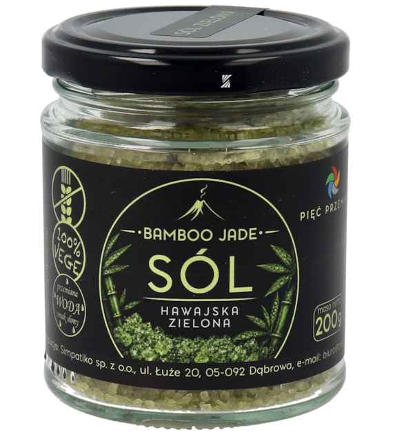 Sól Bamboo Jade zielona 1-2 mm 200 g - Pięć Przemian