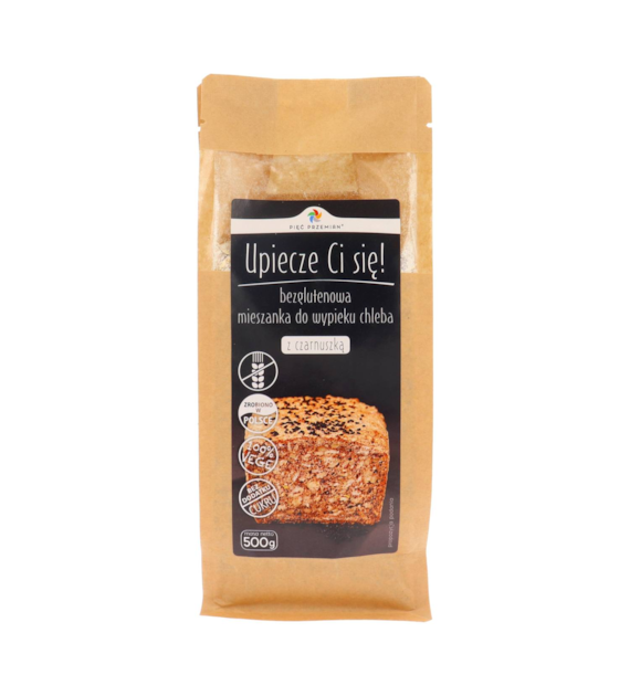 Mieszanka chleba bezglutenowego z czarnuszką 500 g - Pięć Przemian