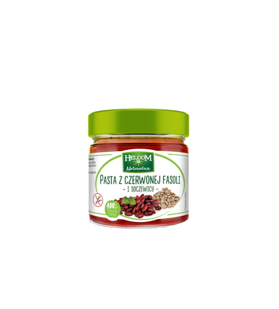 Pasta z czerwonej fasoli i soczewicy 190 g - Helcom
