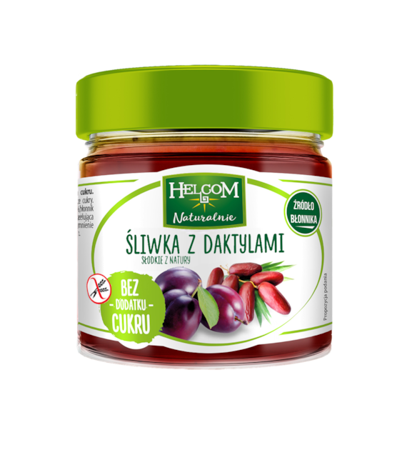 Pasta owocowa śliwka z daktylami 200 g - Helcom