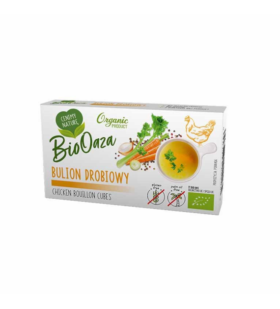Bulion z kury 66 g BIO 1 sztuka - BioOaza